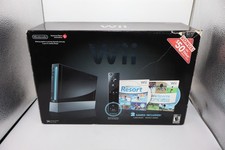 BOX ONLY OEM Official Nintendo Wii Console Black EMPTY BOX