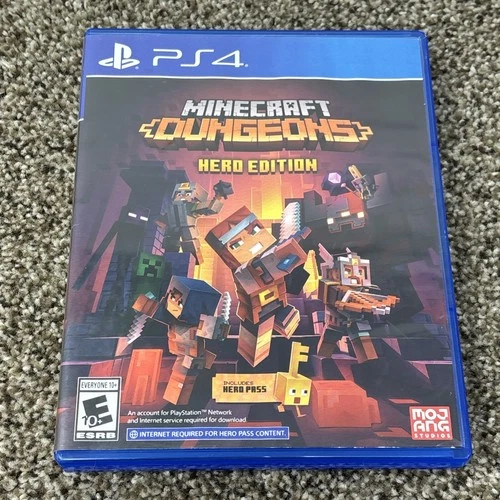 Minecraft Dungeons Hero Edition Sony Playstation 4 PS4 CIB Complete Video Game