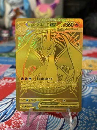 New ListingMega Charizard Y EX 294/217 Ascended Heroes Hyper Rare Gold Card Pokemon TCG NM