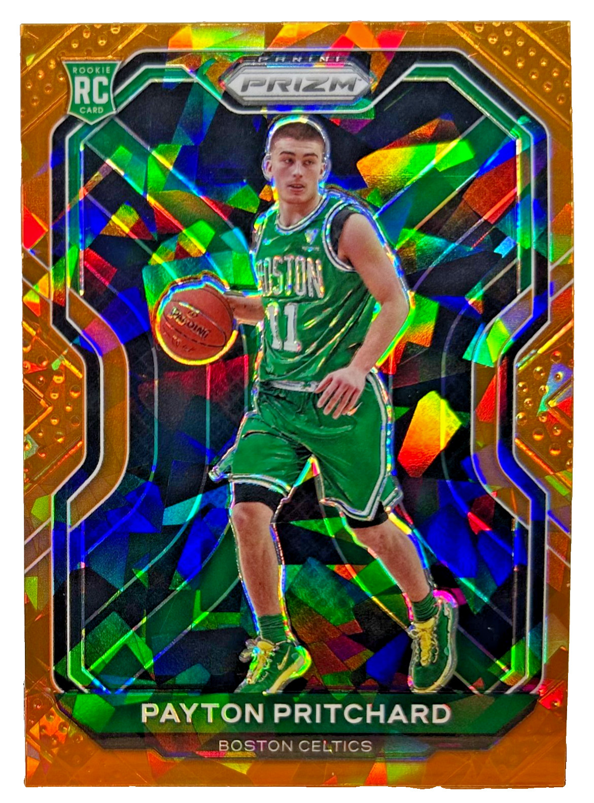 2020-21 Panini Prizm Payton Pritchard Orange Ice Rookie Parallel #257 Celtic A28