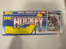 1991 Topps NHL Hockey Official Complete Set 528 Cards Factory Sealed excellent 