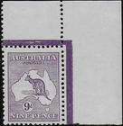 1913 Australia Kangaroo 9d. violet af MNH SG no. 10