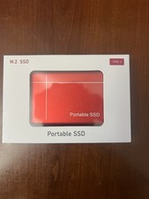 32TB USB-C M.2 Portable External SSD Drive (Red) BRAND NEW