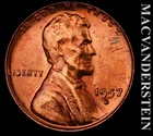1957-D Lincoln Wheat Cent - Choice Gem Brilliant Uncirculated  No Reserve #L5933