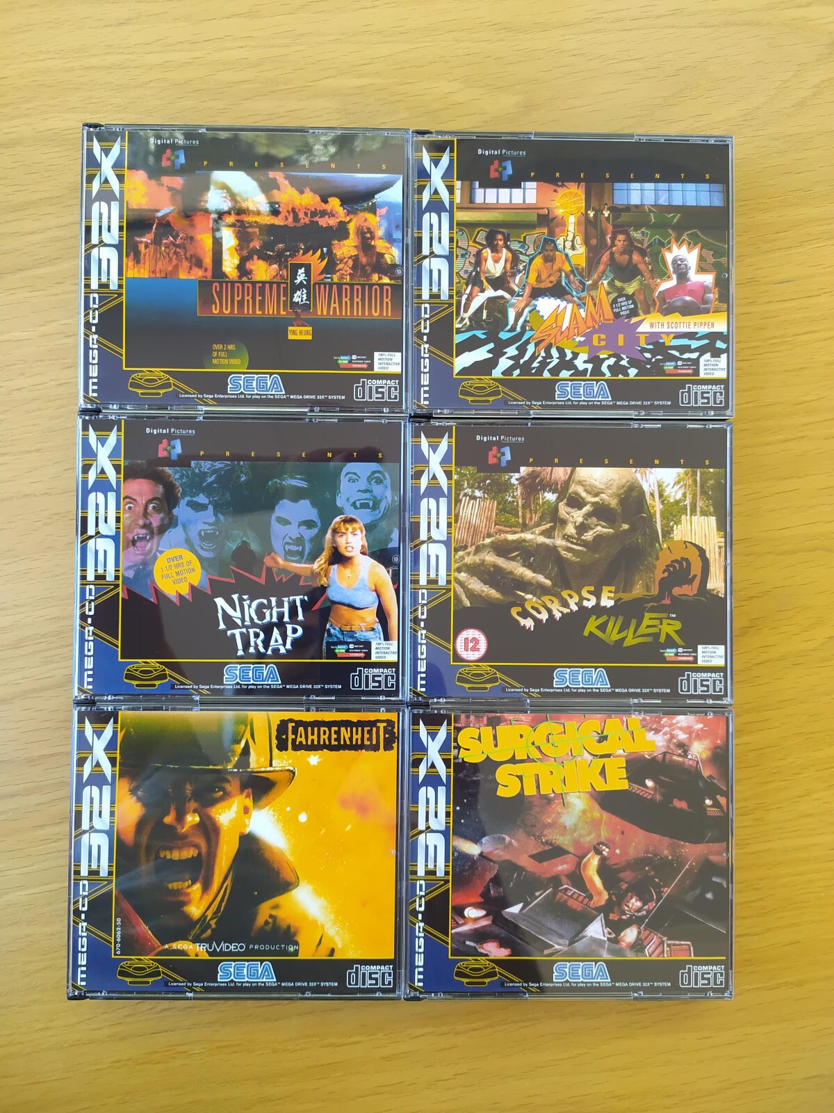Collection MEGA CD 32X repro  Boitiers et disque PAL SEGA Mega-CD Night Trap ...