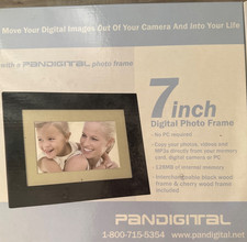 7  digital photo frame Pandigital DPF70-2 128MB internal memory, black or cherry