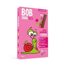 Bob Snail Apple-Raspberry Stripes 84g - 7 Pack