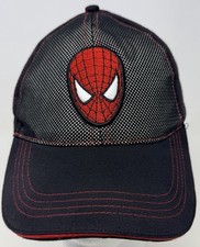 MARVEL THE AMAZING SPIDER-MAN Embroidered Hook Eye Hat Ball Cap Child New W Tags