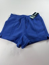 DSG Girl's Blue Sport Fleece Mid-Rise Relaxed Fit w Pockets Shorts Sz Med 10/12