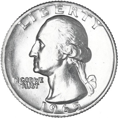 1965-P ### Washington Quarter (BU) Shinny Lusters Mint Coin