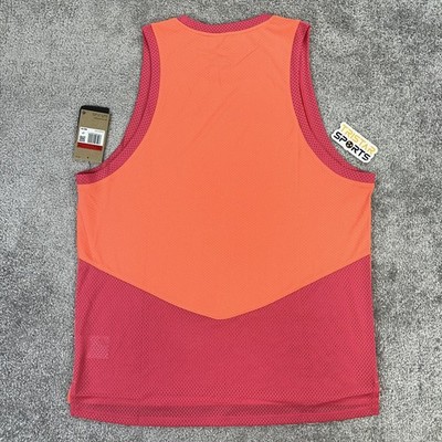 Nike Court Tennis Tank Top Mens Large Orange Pink DriFIT Slim Fit