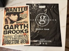 GARTH BROOKS Bridgeston Arena  SHOW PRINT Nashville Tour Poster 2017 Yearwood