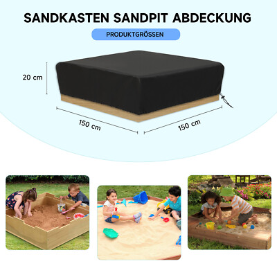 NEVERLAND Sandkastenplane Sandkastenabdeckung Abdeckplane 4 Größe Für Sandkasten