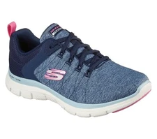 Skechers Flex Appeal 4.0 / Womens / Memory Foam-Washable / Navy/Blue NIB