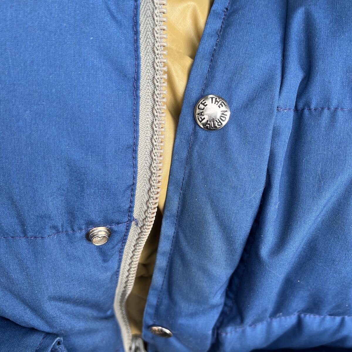 Vintage THE NORTH FACE Puffer Jacket Made In USA Blue Puffy Vintage THE NORTH FACE Puffer Jacket Made In USA Blue Puffy
