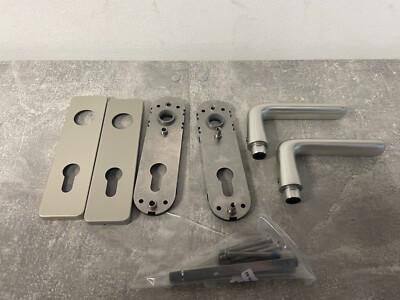 Dorma 8056/7061 OGRO Türdrückergarnitur Kurzschild PZ TS. 35-50mm Alu F2