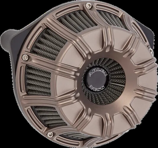 ♡An821♡ AN Inverted Air Cleaner Kit 10 Gauge Titanium Harley Low