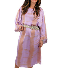 Anthropologie Norblack Norwhite Sonne Tie Dye Purple Caftan Dress Sz L Oversized