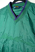 Rare Vintage EDDIE BAUER Ebtek Spell Out Pullover Windbreaker Jacket 90s Green L