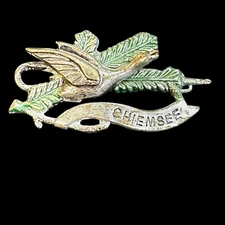 Vintage Chiemsee Bavaria Germany Austria Oktoberfest Tyrolean Hat Pin
