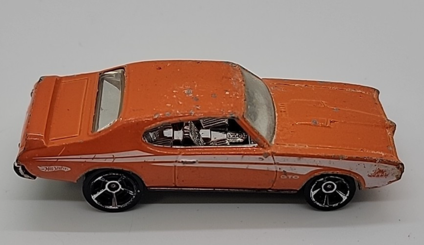 Hot Wheels Orange '69 Pontiac GTO Diecast Car, Made In Malaysia | eBay