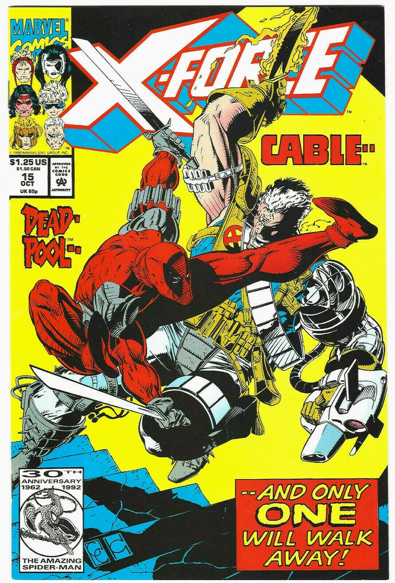 X-FORCE #15 NM- early Greg CAPULLO art Deadpool Cable cvr/app 1992 Marvel  Comics | eBay