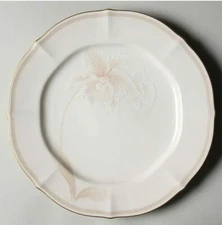 4 NORITAKE IMPERIAL BLOSSOM 7294 IVORY CHINA BREAD PLATES