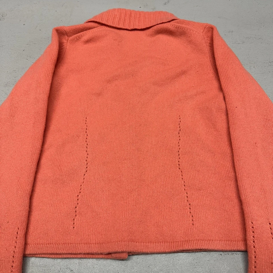 A Giannetti 100% 2-ply Cashmere Cardigan Knit Sweater Button Shawl Collar Size M - Image 4 of 4