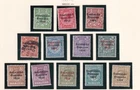 IRELAND # 44-58 VF-MLH/MH KGV GAELIC O/PRINTS 1922/23 CAT VALUE $429
