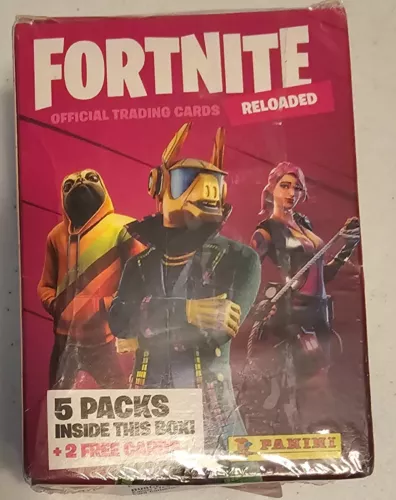 Panini Fortnite Reloaded 2020 Box 40 Cards +2 Free Cards (5 Packs) 