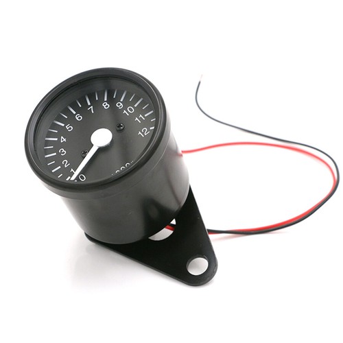 12000RPM Universal LED Motorcycle Tachometer Speedometer Gauge With Bracket - Picture 5 of 9