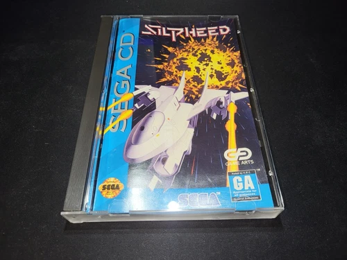 Silpheed Shooter Game Arts Sega CD EX+NM condition COMPLETE+reg card!