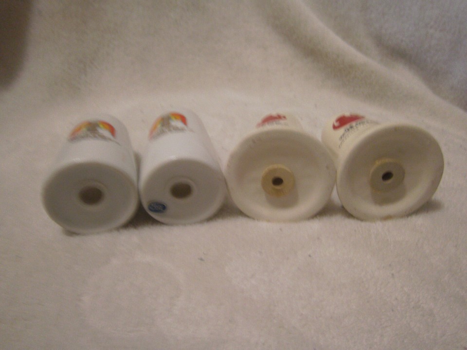 Knoxville World's fair 1982 TWO Salt & Pepper Shaker sets 3 inches tall