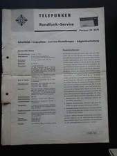 Telefunken Radio - Service Partner IV 3271 - Schemat Plany lokalizacji Porównywanie