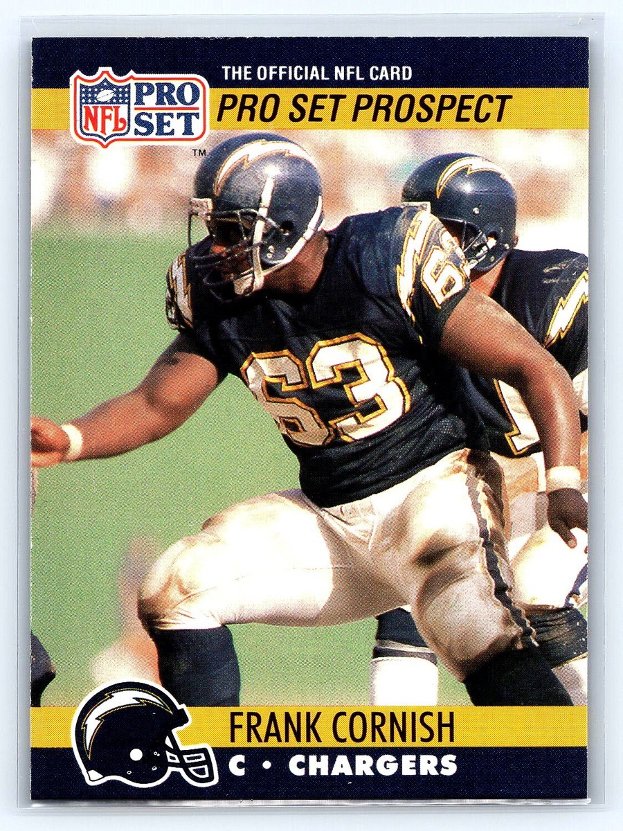 1990 Pro Set #774 Frank Cornish Football Rookie San Diego Chargers