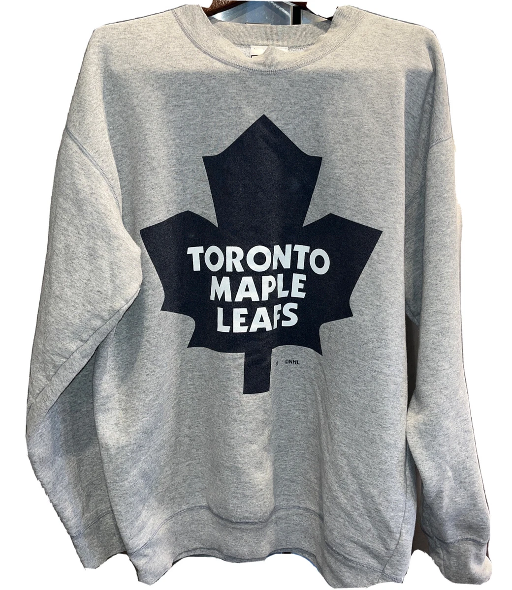 Vintage NHL PUMA Toronto Maple Leafs GRAY WHITE Crewneck Sweatshirt large  mens L | eBay