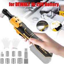 Brushless Cordless Electric Ratchet Wrench 3/8" for Dewalt 20V Li-Ion Battery
