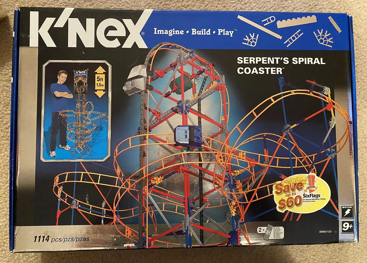 K nex Set Serpent s Spiral Coaster Imagine Build Play 1114