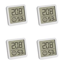 TFA Dostmann Digital Thermo-Hygrometer 30.5053.02.04 Set of 4 Indoor Temperature