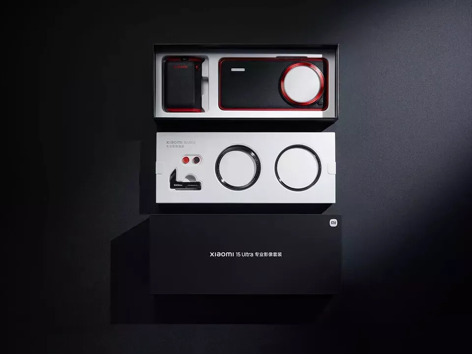 Kit Fotografía Ultra Profesional Xiaomi 15 Mango Cámara Inalámbrico (Negro/Rojo) Foto 3 de 4
