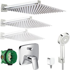 Hansgrohe Logis mit Hansa Brause Unterputz Ibox Duscharmatur Wannenarmatur A51H