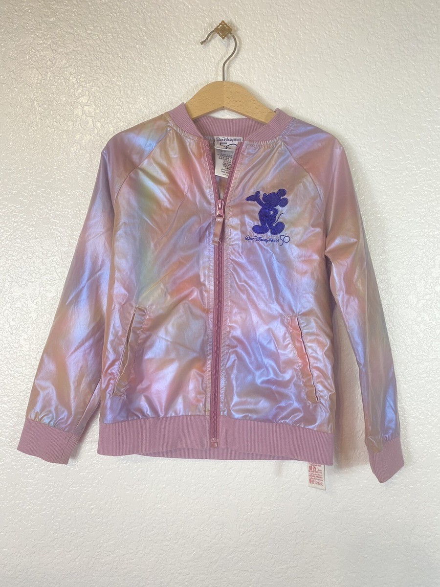 Walt Disney World 50th Anniversary Iridescent Mickey Bomber Jacket 