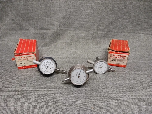 Lot Of 3 Mitutoyo 1411 Series 1 Dial Indicators