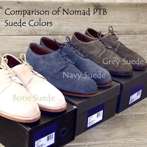 * NIB * $345 Allen Edmonds NOMAD Plain Toe 9.5 D Grey Suede * add $15 new Trees - 第 8/14 張圖片