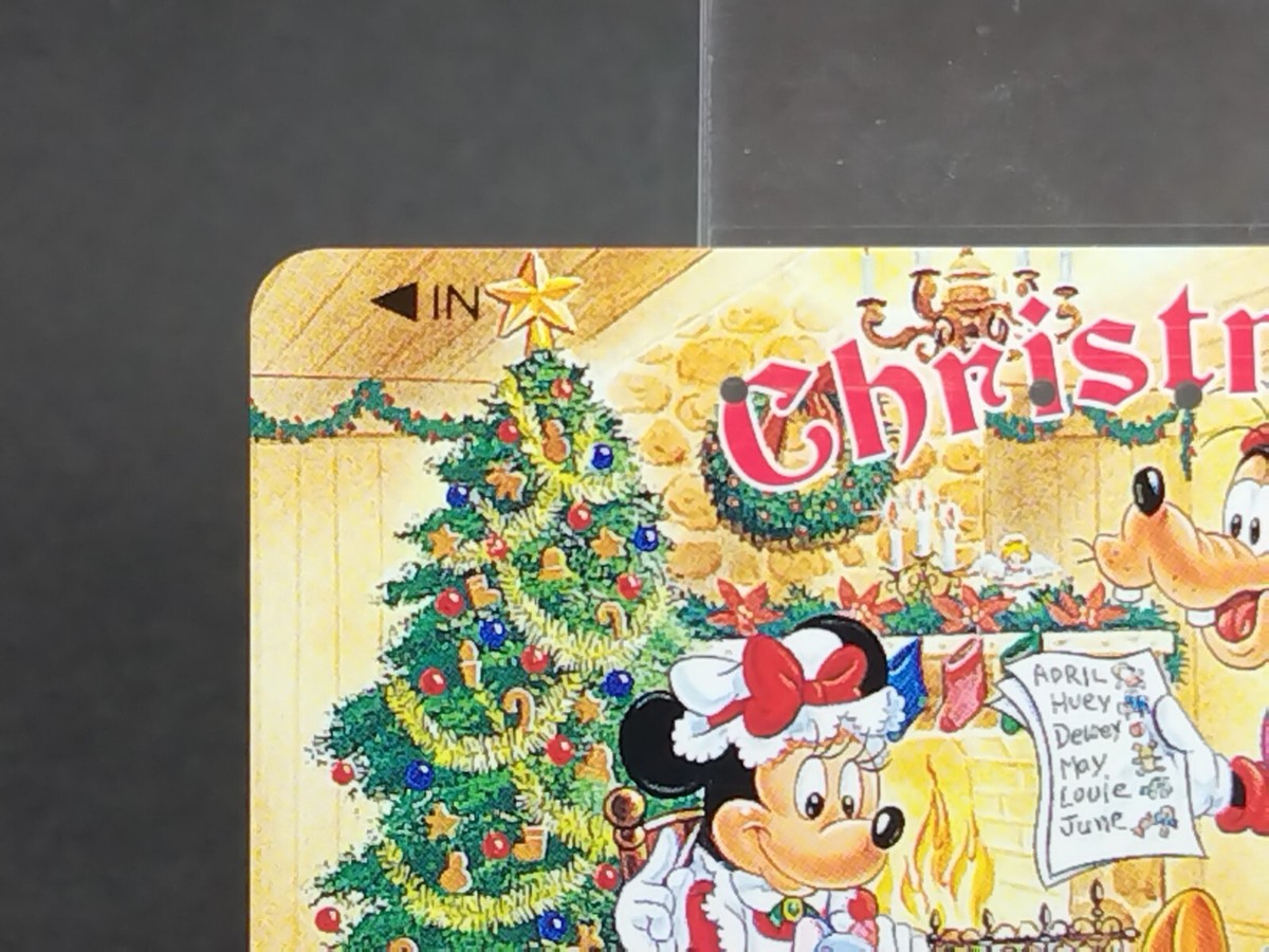 ディズニー シリアルナンバーカード Tokyo Disneyland Christmas 1992 Telephone Card Already Used