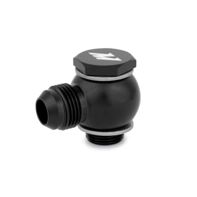 Mishimoto MMBB-10ANBK Banjo Fitting mit Bolzen M20 x -10AN Schwarz