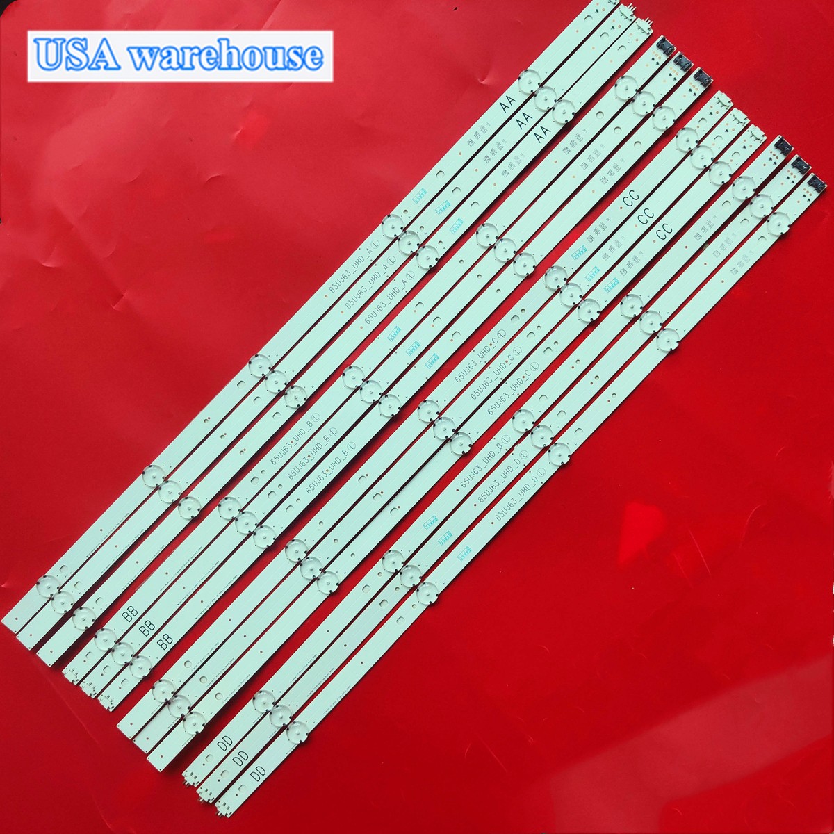 Full LED Strips for LG 65UJ634V 65UJ6300 65UJ630V 65UJ5500 65UJ63-UHD-A/B/C/ D
