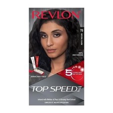 Revlon Top Speed Hair Color for Women, 180g - Natural Black 70 Pack of 1 