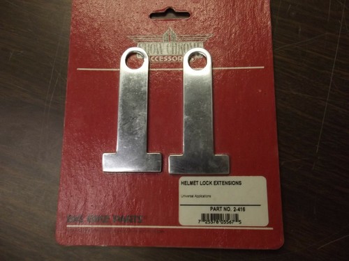 Show Chrome Accessories 2-416 Chrome Motorcycle Helmet Lock Extensions Goldwing