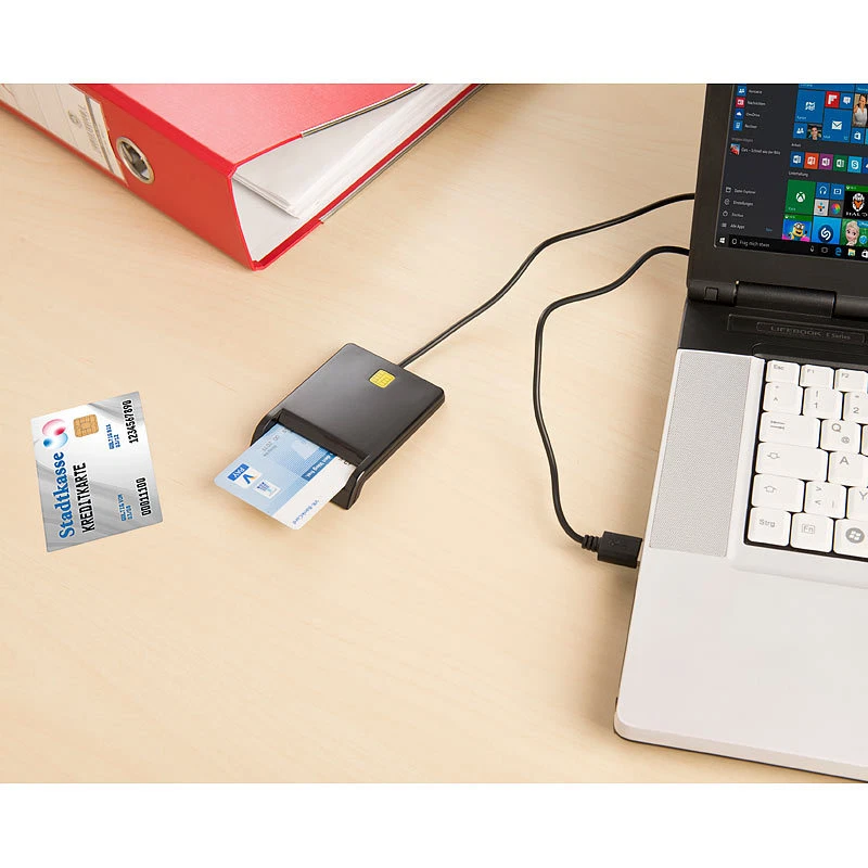 Xystec USB-Chipkarten-Leser & Smartcard-Reader, HBCI-fähig für Homebanking - Bild 4 von 4